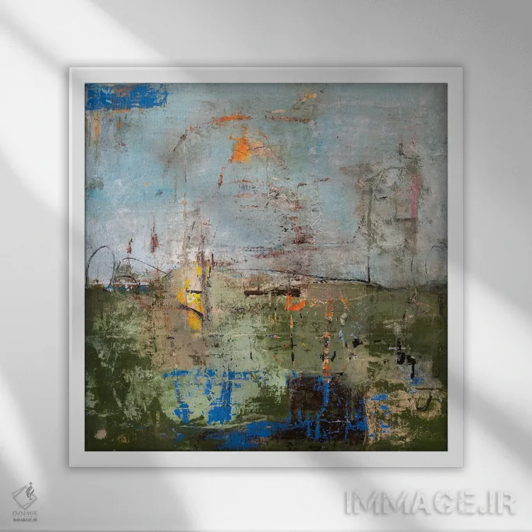 تابلو جنگل شهری اثر ارین اشلی - نمای قابدار سفید