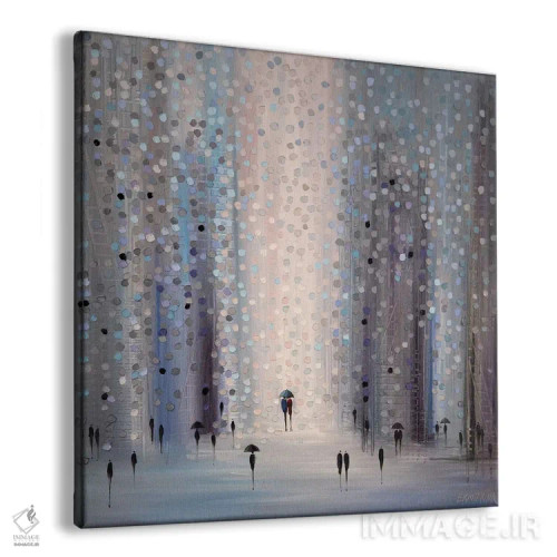 تابلو عاشقان زیر باران اثر اکاترینا ارمیلکینا - نمای پرسپکتیو محصول