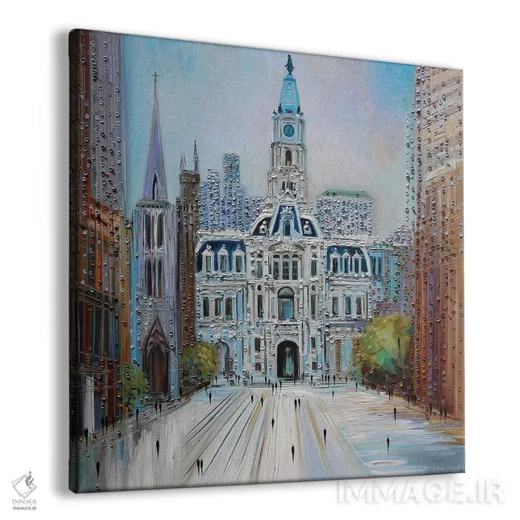تابلو عمارت شهر فیلادلفیا اثر اکاترینا ارمیلکینا - نمای پرسپکتیو محصول
