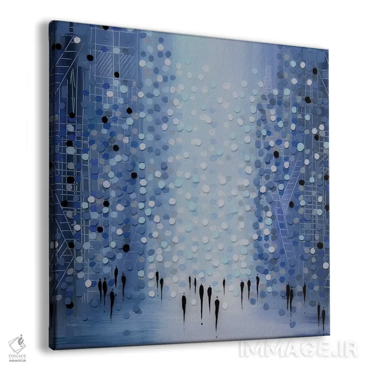 تابلو شهر در آبی اثر اکاترینا ارمیلکینا - نمای پرسپکتیو محصول