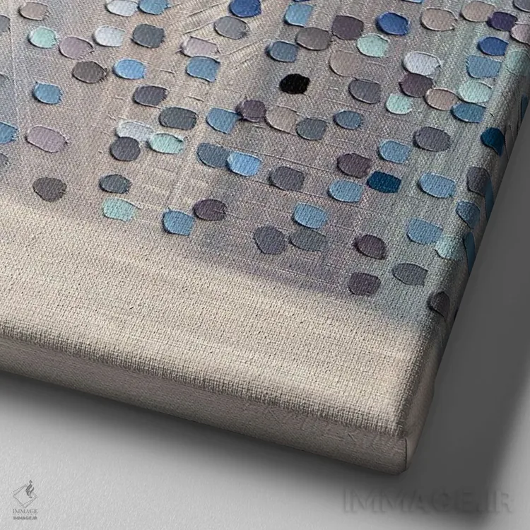 تابلو با هم اثر اکاترینا ارمیلکینا - نمای نزدیک بافت بوم