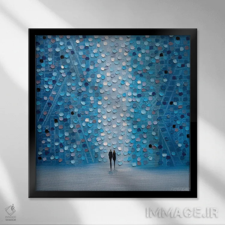 تابلو اولین عشق اثر اکاترینا ارمیلکینا - نمای قابدار مشکی