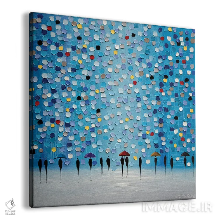 تابلو نقاط رنگارنگ اثر اکاترینا ارمیلکینا - نمای پرسپکتیو محصول