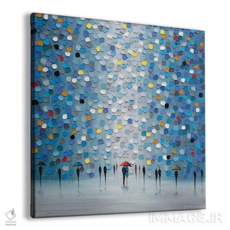 تابلو بهشت آبی اثر اکاترینا ارمیلکینا - نمای پرسپکتیو محصول