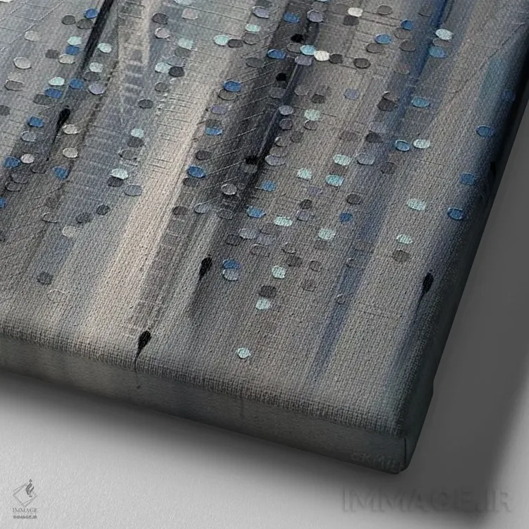 تابلو شیکاگو اثر اکاترینا ارمیلکینا - نمای نزدیک بافت بوم