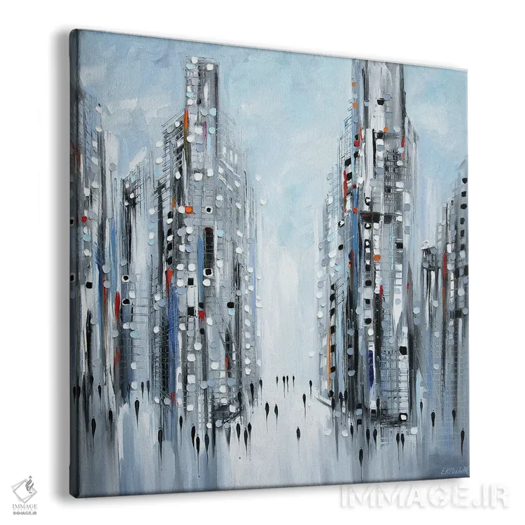 تابلو شهر شلوغ اثر اکاترینا ارمیلکینا - نمای پرسپکتیو محصول