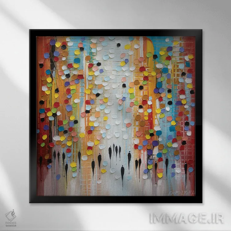 تابلو در صبح اثر اکاترینا ارمیلکینا - نمای قابدار مشکی