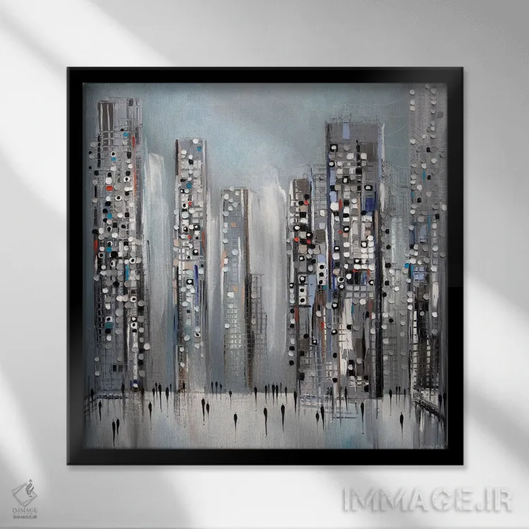 تابلو زندگی مدرن اثر اکاترینا ارمیلکینا - نمای قابدار مشکی