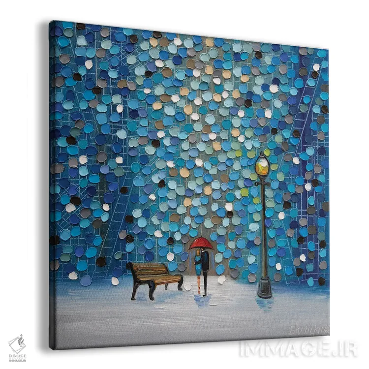 تابلو عاشقان شب اثر اکاترینا ارمیلکینا - نمای پرسپکتیو محصول