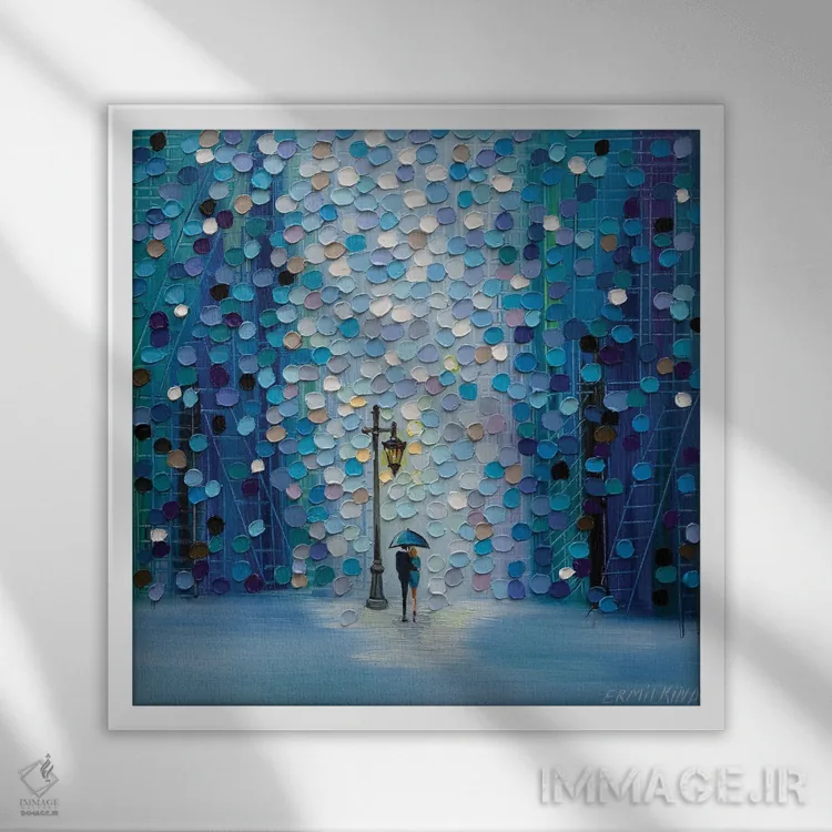 تابلو قرار نیمهشب اثر اکاترینا ارمیلکینا - نمای قابدار سفید