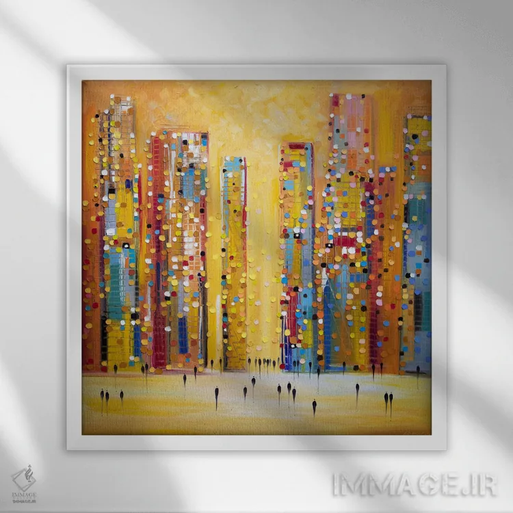 تابلو خیالبافی هنگام غروب اثر اکاترینا ارمیلکینا - نمای قابدار سفید