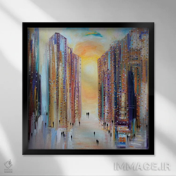 تابلو غرق در آفتاب اثر اکاترینا ارمیلکینا - نمای قابدار مشکی