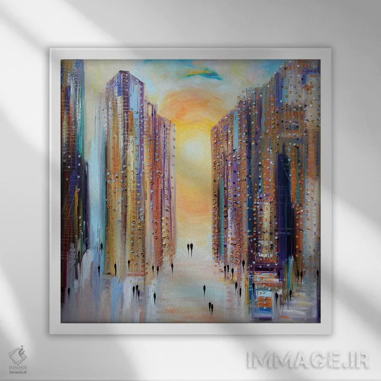 تابلو غرق در آفتاب اثر اکاترینا ارمیلکینا - نمای قابدار سفید