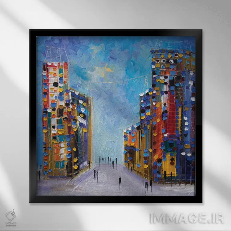 تابلو نیویورک (NYC) اثر اکاترینا ارمیلکینا - نمای قابدار مشکی