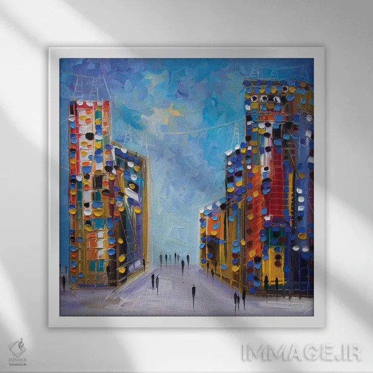 تابلو نیویورک (NYC) اثر اکاترینا ارمیلکینا - نمای قابدار سفید