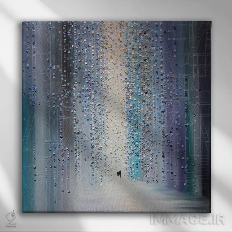 تابلو با تو اثر اکاترینا ارمیلکینا - نمای روبهرو روی دیوار