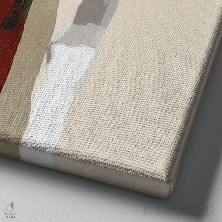 تابلو ساده همینگونه اثر روبرتو مورو - نمای نزدیک بافت بوم