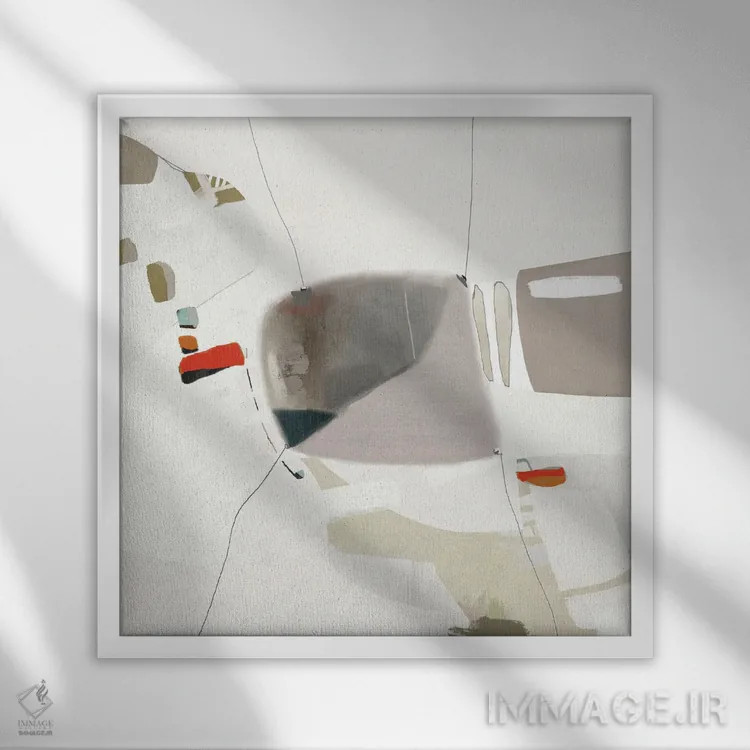 تابلو آرام و بیخیال اثر روبرتو مورو - نمای قابدار سفید