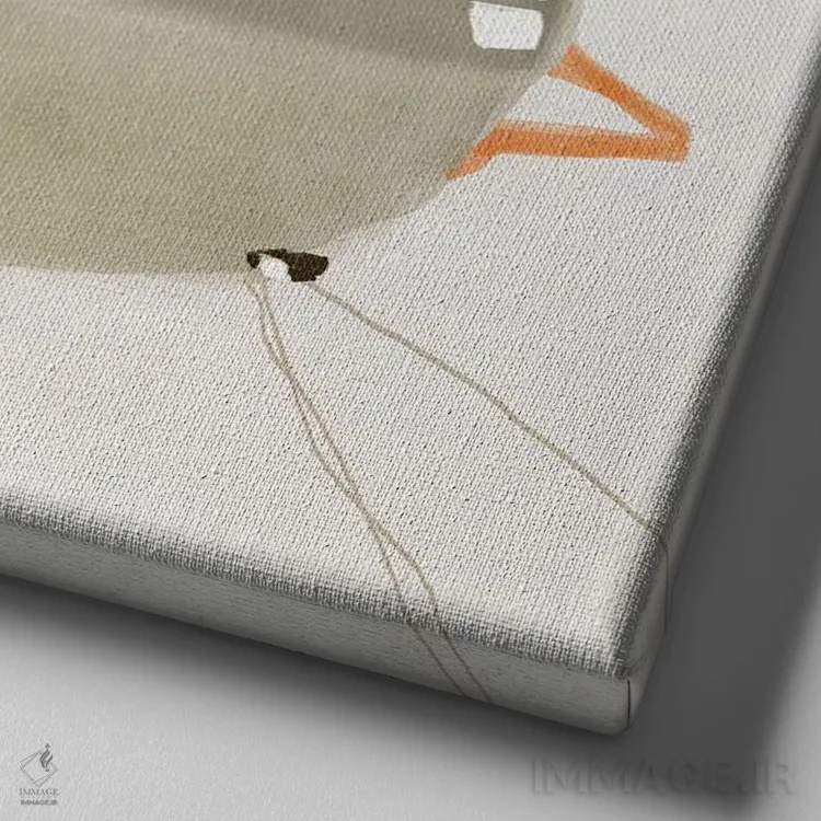 تابلو جذاب اثر روبرتو مورو - نمای نزدیک بافت بوم