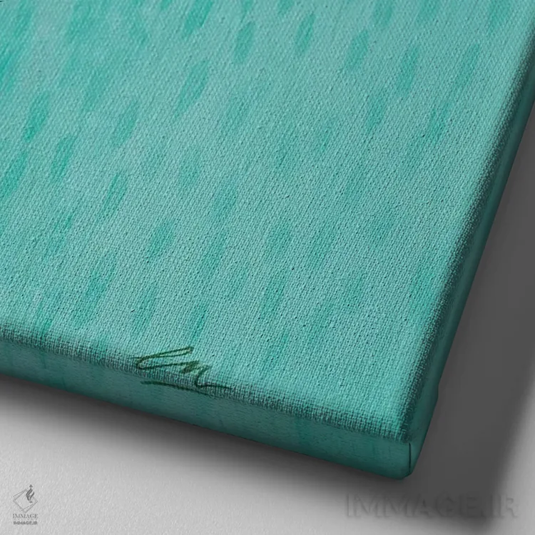 تابلو آقای بیفی اثر امیلی رید - نمای نزدیک بافت بوم