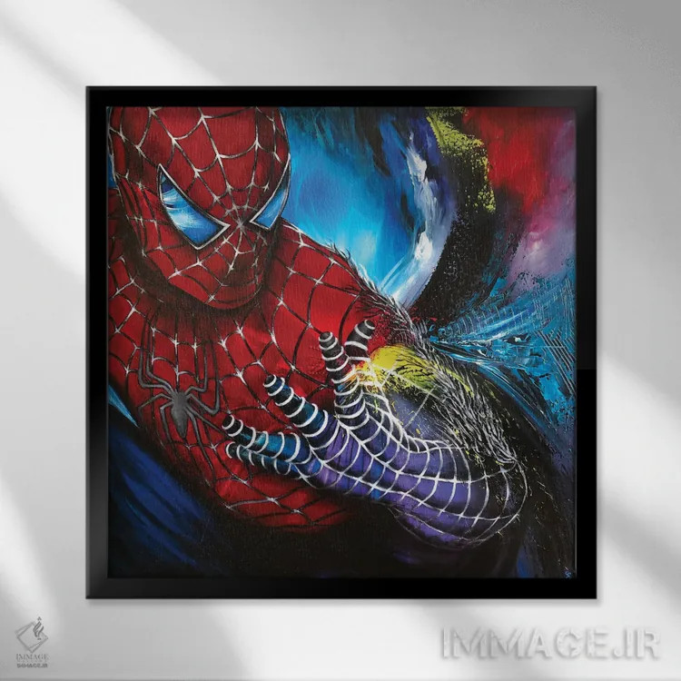 تابلو روی تاریک خوبی اثر استل باربه - نمای قابدار مشکی