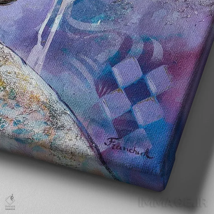 تابلو لانه اثر استر فرانچوک - نمای نزدیک بافت بوم