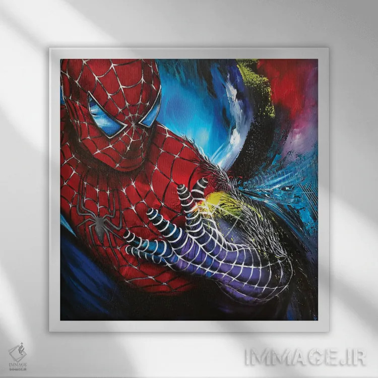 تابلو روی تاریک خوبی اثر استل باربه - نمای قابدار سفید