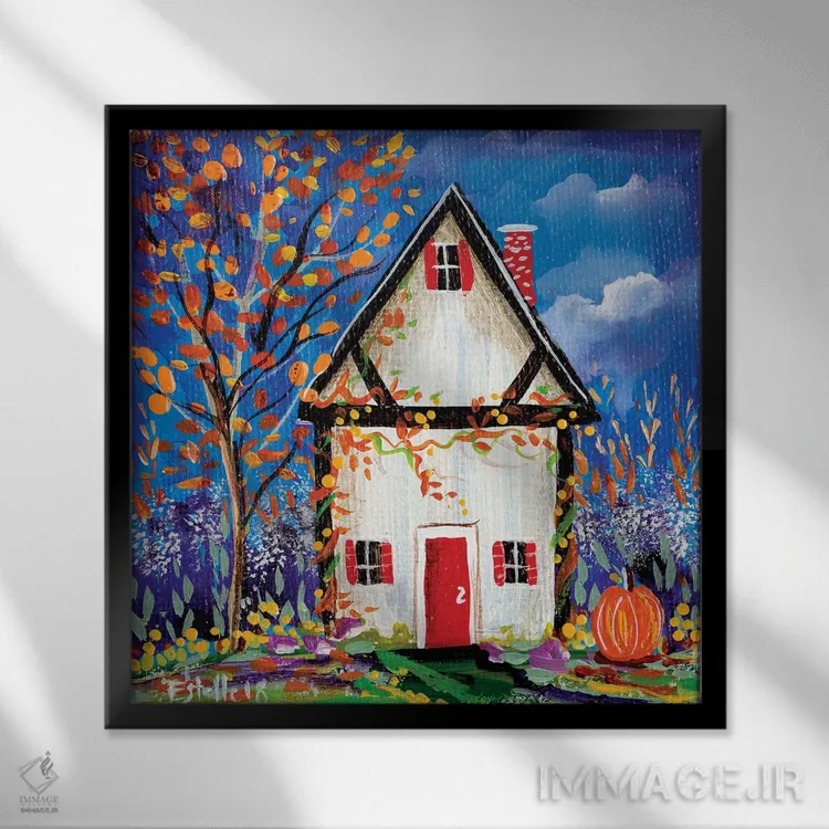 تابلو پاییز اثر استل گرنگس - نمای قابدار مشکی