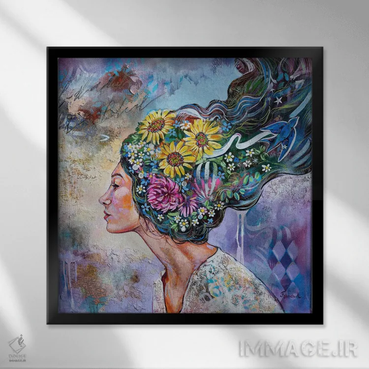 تابلو لانه اثر استر فرانچوک - نمای قابدار مشکی