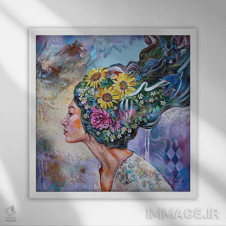 تابلو لانه اثر استر فرانچوک - نمای قابدار سفید