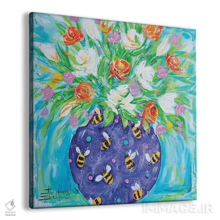 تابلو زنبور فروتن و مهربان اثر استل گرنگس - نمای پرسپکتیو محصول