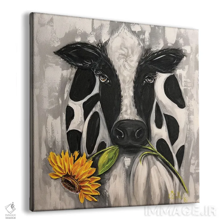 تابلو گاو آفتابگردان اثر استل گرنگس - نمای پرسپکتیو محصول