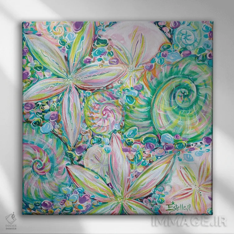 تابلو جواهرات ساحلی اثر استل گرنگس - نمای روبهرو روی دیوار