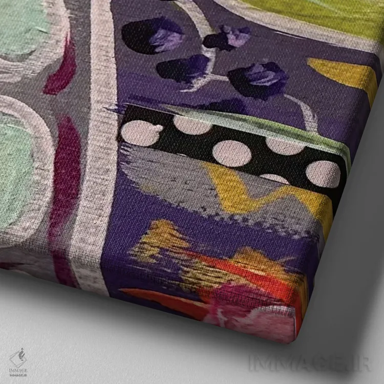 تابلو در شکوفایی اثر استل گرنگس - نمای نزدیک بافت بوم