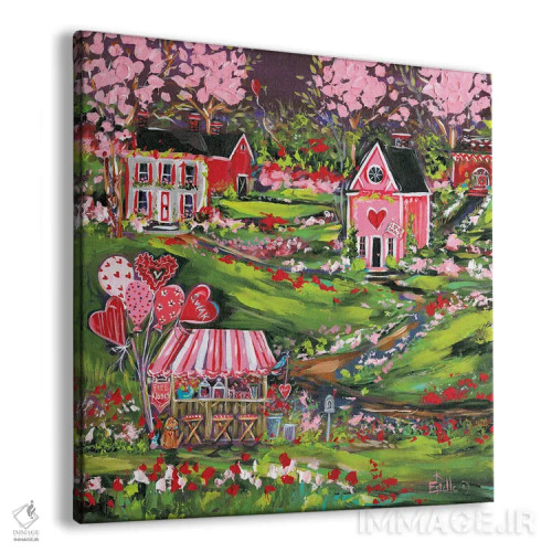 تابلو روستای عشق اثر استل گرنگس - نمای پرسپکتیو محصول