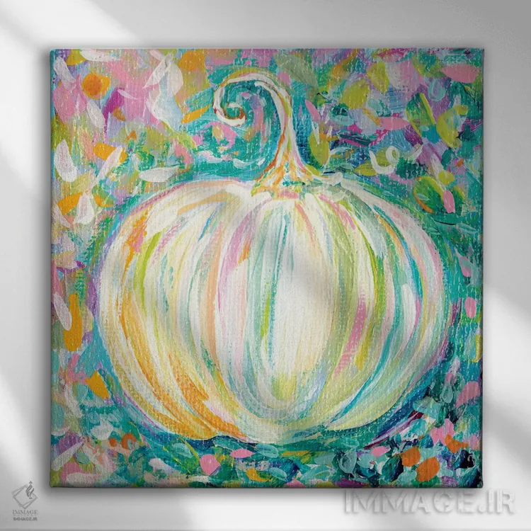 تابلو کدوتنبل اثر استل گرنگس - نمای روبهرو روی دیوار