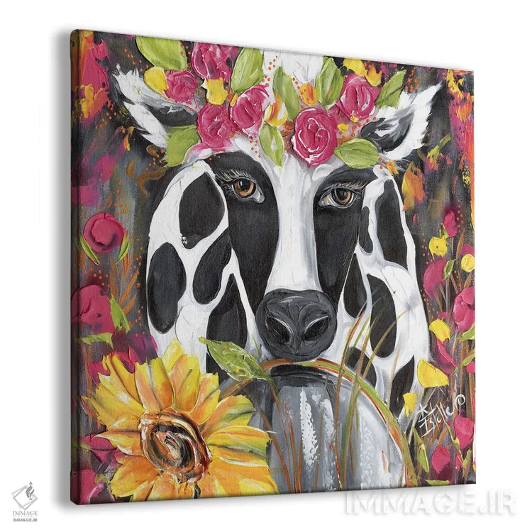 تابلو گاو مدگرا اثر استل گرنگس - نمای پرسپکتیو محصول
