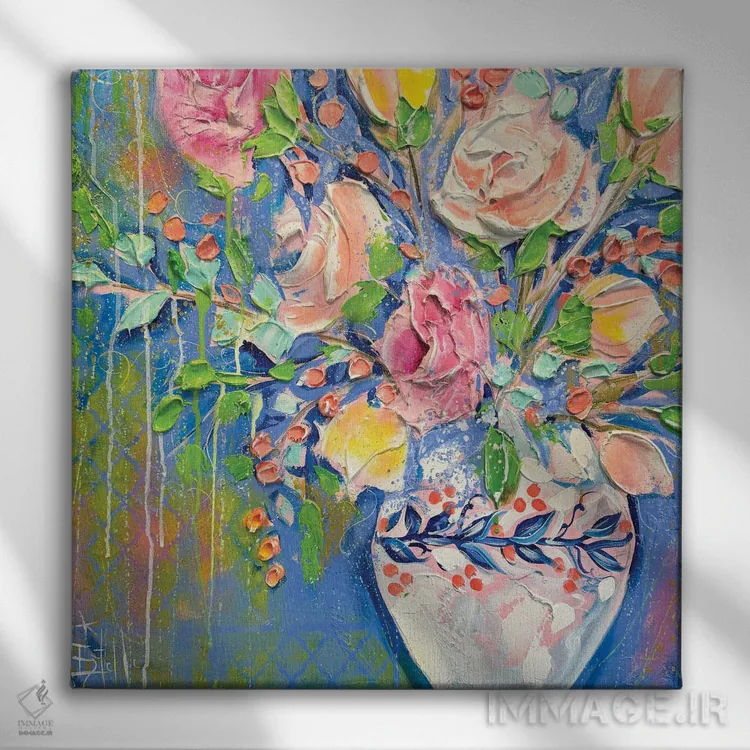 تابلو آفتاب در روز بارانی اثر استل گرنگس - نمای روبهرو روی دیوار