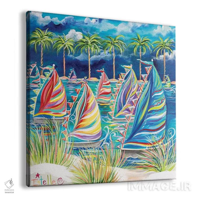 تابلو بیا تا کشتی برانیم اثر استل گرنگس - نمای پرسپکتیو محصول