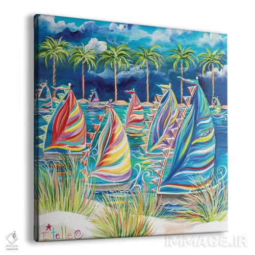 تابلو بیا تا کشتی برانیم اثر استل گرنگس - نمای پرسپکتیو محصول