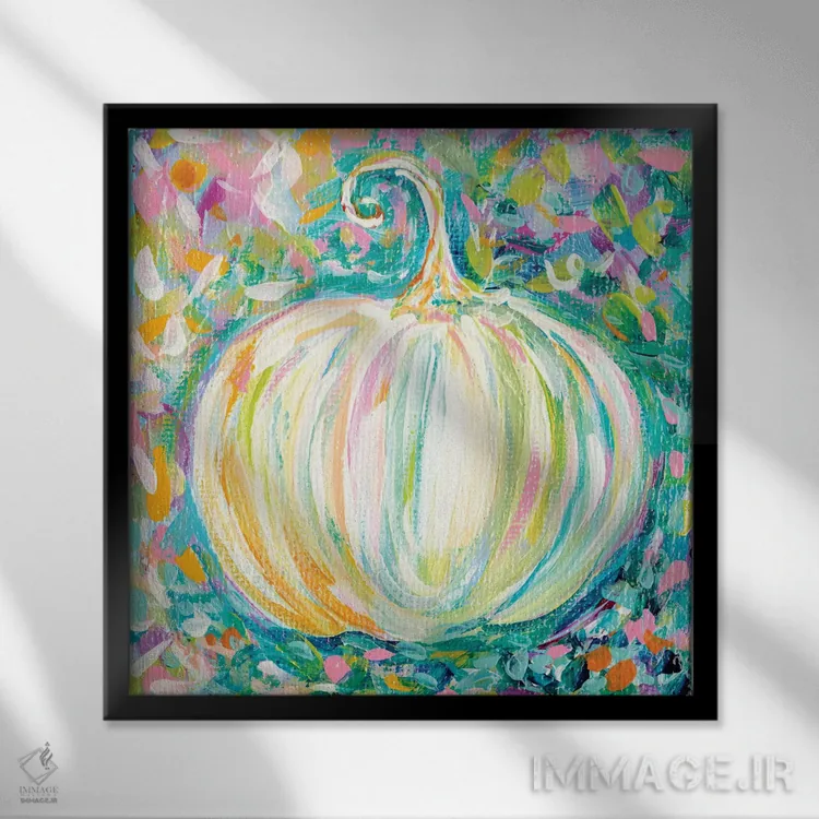 تابلو کدوتنبل اثر استل گرنگس - نمای قابدار مشکی