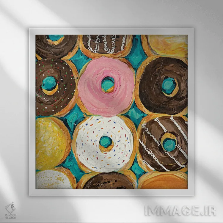 تابلو یخزده یا با پوشش یخزدگی اثر استل گرنگس - نمای قابدار سفید