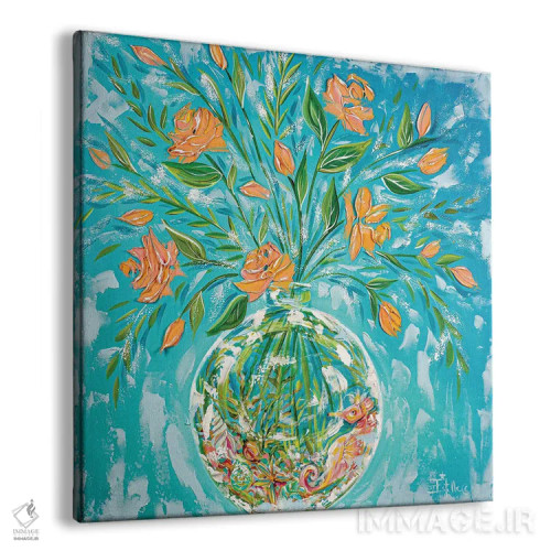 تابلو زندگی اسب دریایی شور اثر استل گرنگس - نمای پرسپکتیو محصول