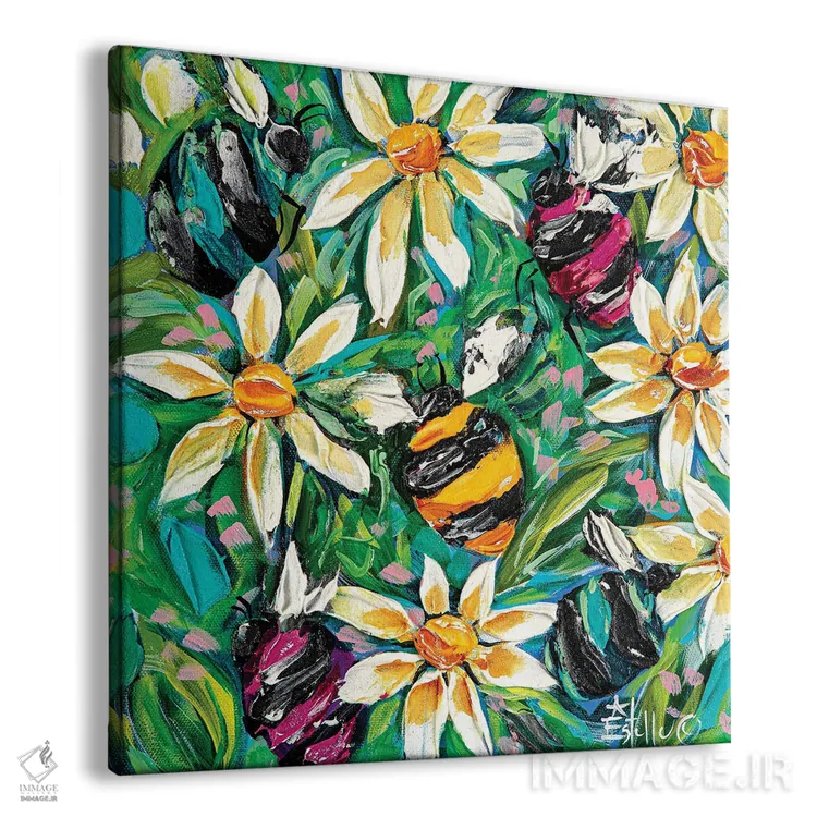 تابلو سرگردانی زنبورها اثر استل گرنگس - نمای پرسپکتیو محصول