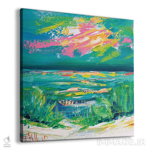 تابلو ساحل رنگارنگ اثر استل گرنگس - نمای پرسپکتیو محصول
