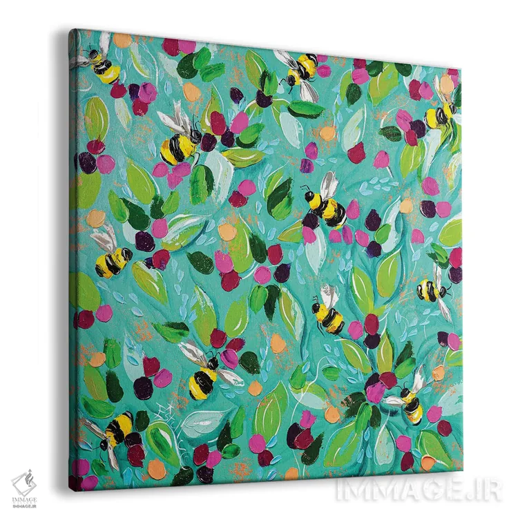 تابلو زنبورهای بامبل (طنز بر زنبور) اثر استل گرنگس - نمای پرسپکتیو محصول