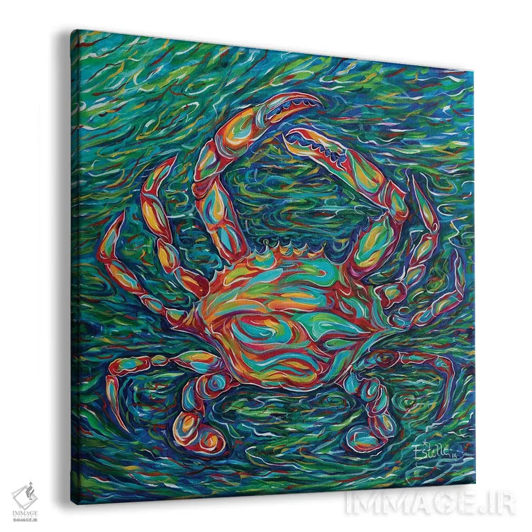 تابلو خرچنگ اثر استل گرنگس - نمای پرسپکتیو محصول