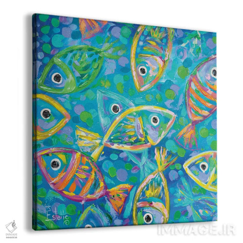 تابلو غوطهور در ژرفا (ارجاع به آهنگ مشهور) اثر استل گرنگس - نمای پرسپکتیو محصول