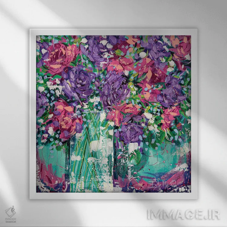 تابلو تازه بریدشده اثر استل گرنگس - نمای قابدار سفید