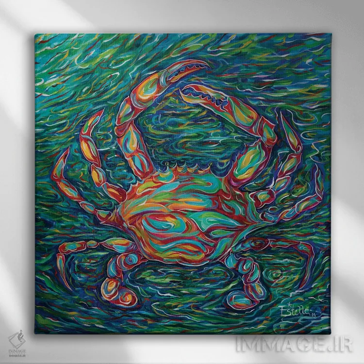 تابلو خرچنگ اثر استل گرنگس - نمای روبهرو روی دیوار